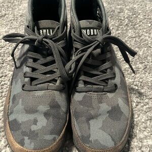 NOBULL Dark Camo Mid Canvas Trainers